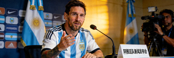 阿根廷队梅西在新闻发布会发言